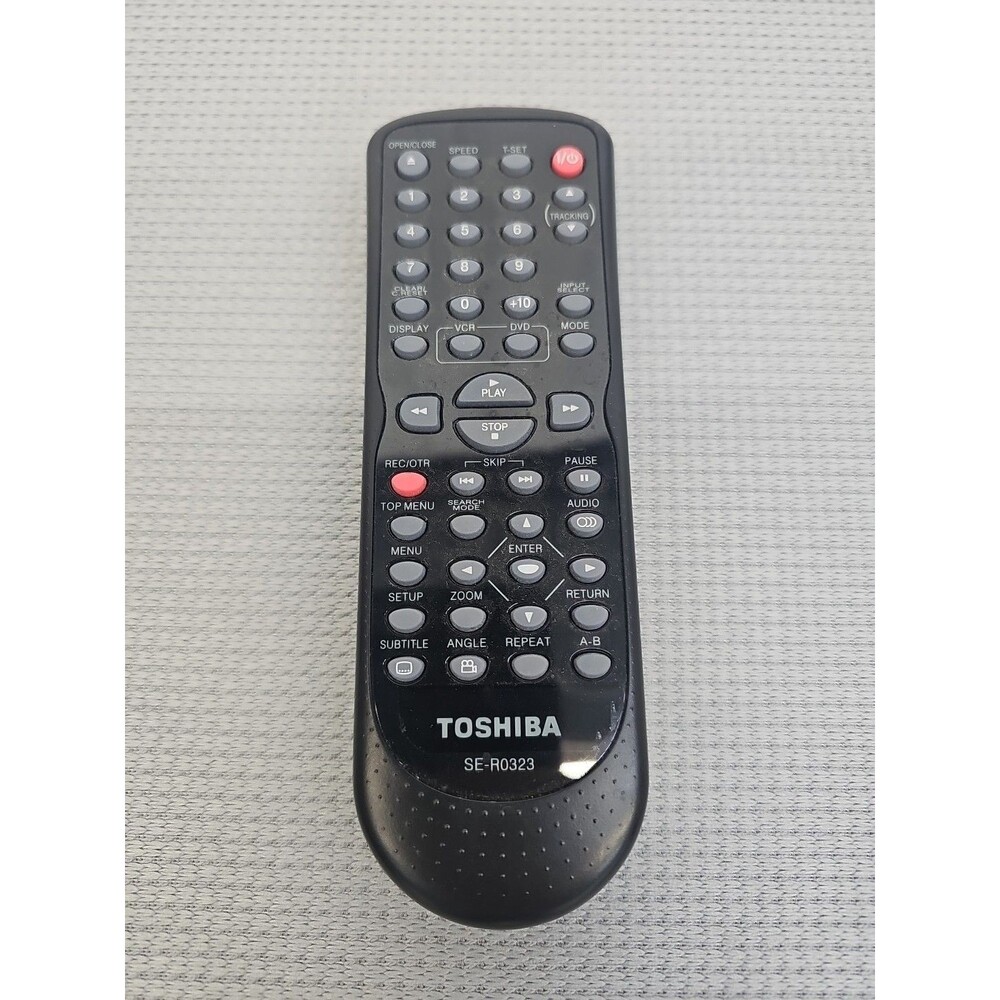 Genuine Toshiba SE-R0323 DVD VCR Remote Control for SD-V296 SD-V296KU UNTESTED
